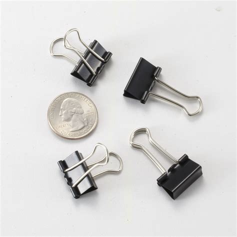 Small Binder Clips Black