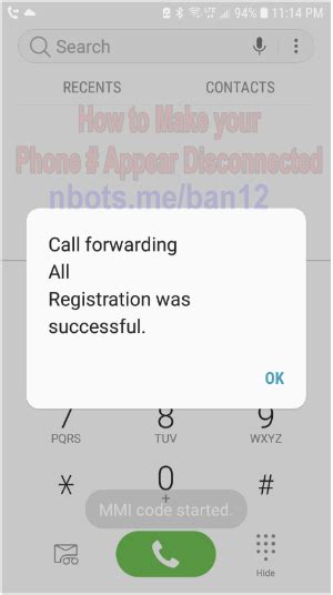 error fake phone disconnected text message florentina pickering