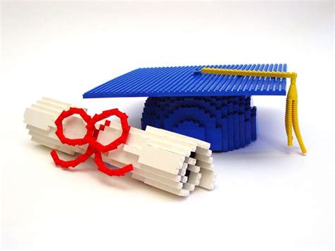 Lego Nathan Sawaya Graduation Cap And Diploma Lego Design Lego