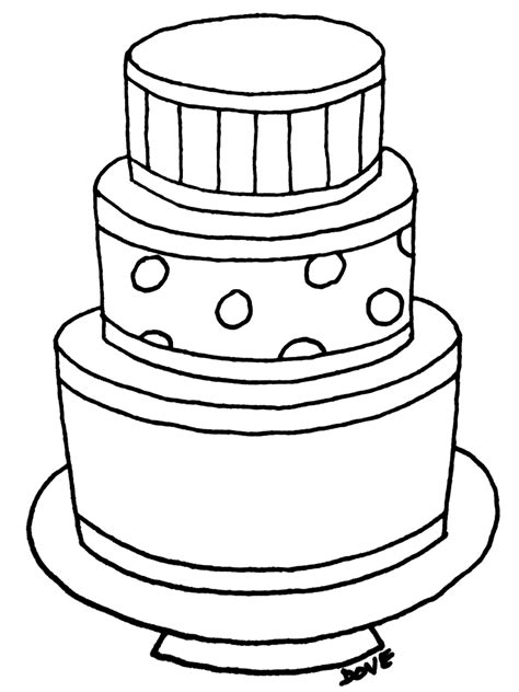 Draw an oval for the middle level of the cake. Simple Birthday Cake Drawing at GetDrawings | Free download