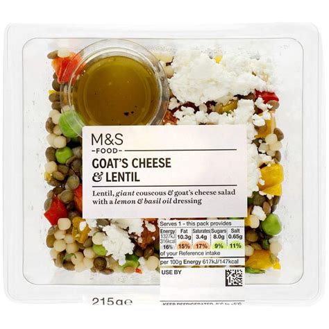 Mands Goats Cheese And Lentil Salad Ocado