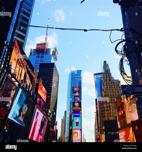 Times Square Lights Stock Photo Alamy
