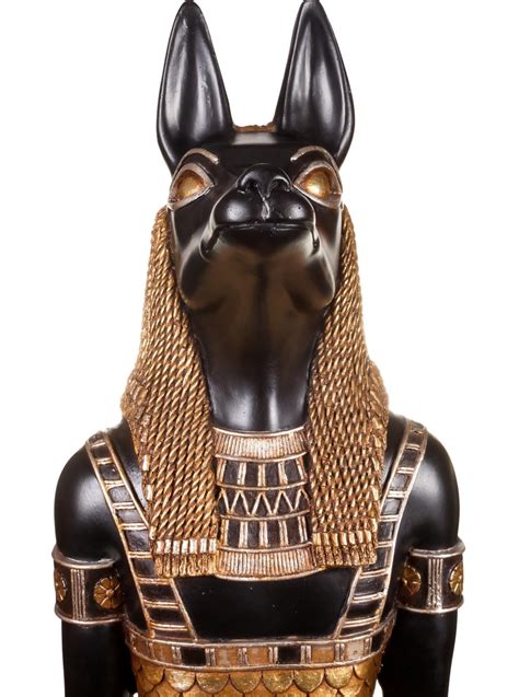 Egyptian Pharaoh Anubis God Protector Of The Dead And Embalming