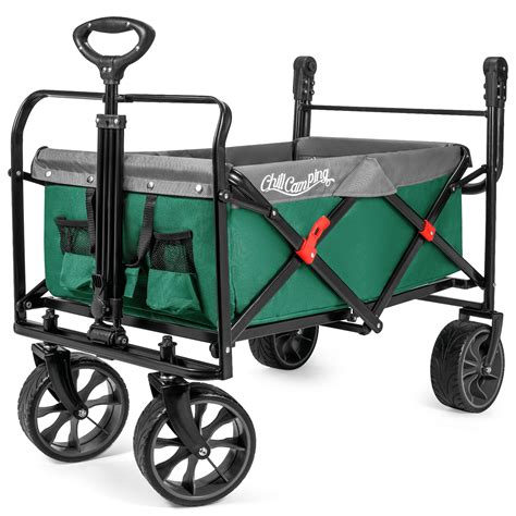 Collapsible Wagon Wagons Carts Heavy Duty Foldable Folding Wagon Cart