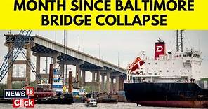 Baltimore Bridge | First Ship Passes Through New Channel After Baltimore Bridge Collapse | N18V