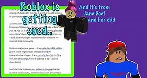 Roblox is getting sued.... and apparently it’s from “Jane Doe”