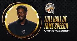 Chris Webber | Hall of Fame Enshrinement Speech