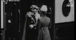 King Carol of Romania arrives in England (1938)