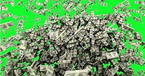 money green screen effect | money falling green screen background
