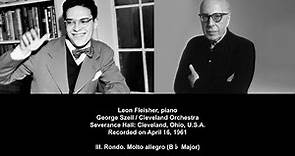 Leon Fleisher in 1961, audio: Beethoven Piano Concerto No. 2 in B♭ Major, Op. 19 *HQ Audio Enhanced*