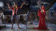The Home Depot Unveils Werewolf, Grim Reaper, and Witch to Join Their Giant Halloween Skeleton