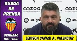Gennaro Gattuso soltó una perla: ‘Yo también estoy muy ilusionado con Cavani’ | Rueda de Prensa