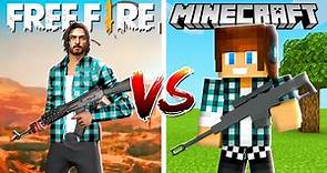 FREE FIRE + MINECRAFT = Minecraft Free Fire