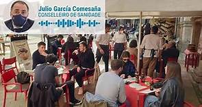 Declaraciones del Conselleiro de Sanidade, Julio García Comesaña, el primer día de la desescalada