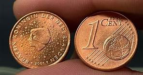 2001 Netherlands 1 Euro Cent Coin • Values, Information, Mintage, History, and More