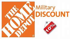 Home Depot 10% Military Discount UPDATE