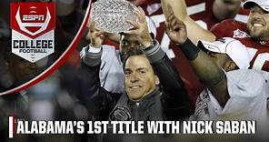 Nick Saban’s first national championship at Alabama | ESPN Throwback