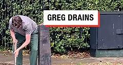 Greg James unblocks a drain