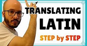 How to ANALYZE & TRANSLATE LATIN into ENGLISH (step by step) 🏛️ Latin course #1