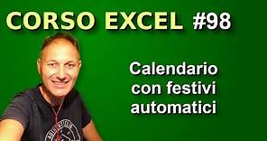 98 Corso Excel: creiamo un calendario con festività automatiche | Daniele Castelletti |AssMaggiolina