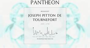 Joseph Pitton de Tournefort Biography - French botanist (1656–1708)