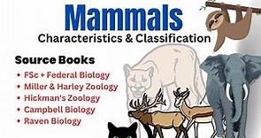 Characteristics, Classification, Evolution & Diversity of Mammals | Miller Harley & Hickman Zoology