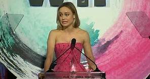Brie Larson's speech at Crystal Award for Excellence in Film 2018