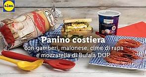 Panino con gamberi, maionese, cime di rapa e Bufala DOP Italiamo | Chef in Camicia | Lidl Italia