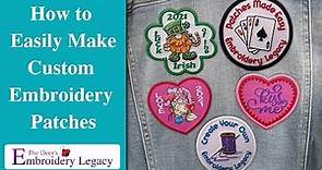 How to make custom embroidery patches - Patches Made Easy webinar replay
