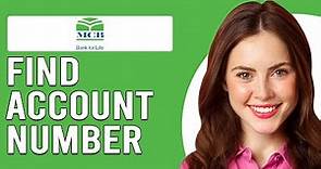 How To Find Your MCB Bank Account Number (How To Check My MCB Bank Account Number)