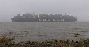 A Giant in the Mist // CMA CGM LOUIS BLERIOT