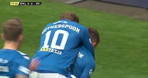 Glenn Middleton scores stunning free kick for St Johnstone in Scottish Cup semi final v St Mirren