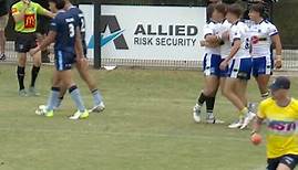 Frank Sergent Try for Warrington Wolves Academy vs New South Wales