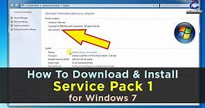 How to Download Service Pack 1 for Windows 7 64 Bit & 32 Bit easily | SP1 for Windows 7 download