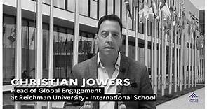 Reichman University | From Israël to France | Christian Jowers, Head of Global Engagement