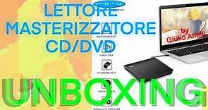 Unità CD/DVD Esterna - Lettore/masterizzatore portatile USB 3.0 - unboxing
