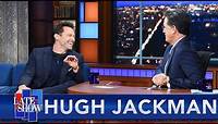 Hugh Jackman Returns To Broadway To Rehearse "The Music Man" With Stephen Colbert
