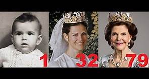 Queen Silvia from 0 to 79 years old
