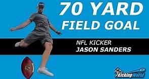 NFL Kicker Jason Sanders Kicks 70 Yard Field Goal