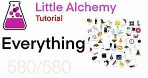 Making EVERYTHING In Little Alchemy Tutorial!!! - Full Walkthrough