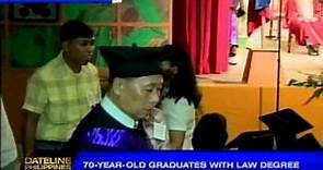 70-year-old graduates with law degree