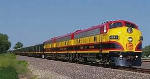 Kansas City Southern (KCS) Southern Belle Passenger Train in Mitchell, IL