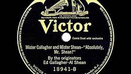 1922 Ed Gallagher & Al Shean - Mister Gallagher and Mister Shean (Sides 1 & 2)