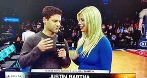 Justin Bartha makes Jill Martin uncomfortable