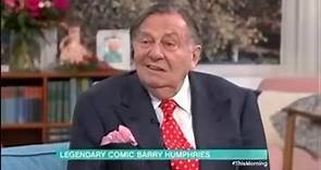 Barry Humphries jokingly confuses Dermot O’Leary for Philip Schofield