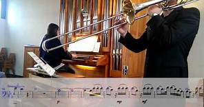 Leopold Mozart Adagio tenor trombone trombone & organ