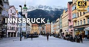Innsbruck City: 4K Walking Tour | Tirol, Austria