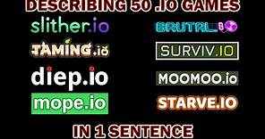 50 .io Games Described in 1 Sentence.