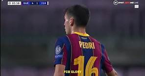 Pedri FIRST GOAL for Barcelona & DEBUT in Champions League vs Ferencvaros