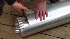 How to cut round ductwork